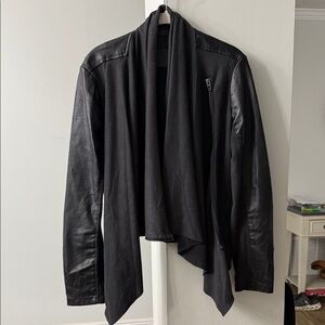Women's Black Drape Jacket